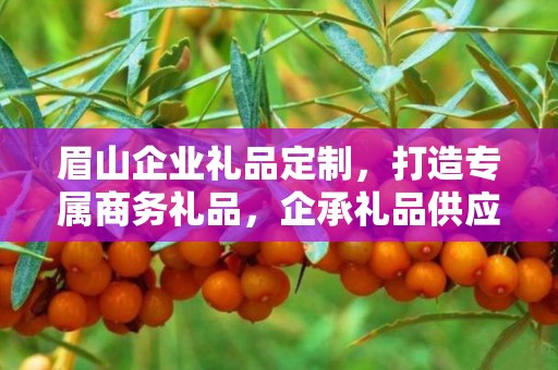 眉山企业礼品定制，打造专属商务礼品，企承礼品供应链助力企业福利升级